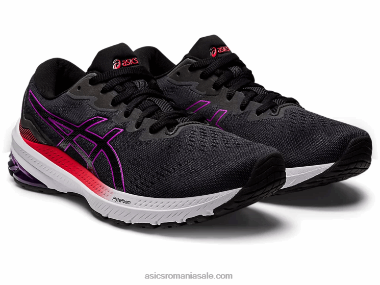 Asics negru/orhidee gt-1000 11 lățime ZF4642913