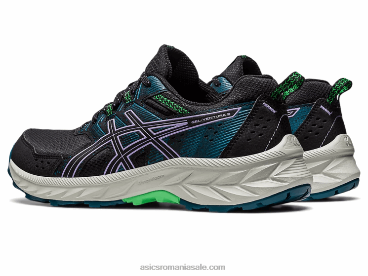 Asics negru/violet digital gel-venture 9 lățime ZF4642216