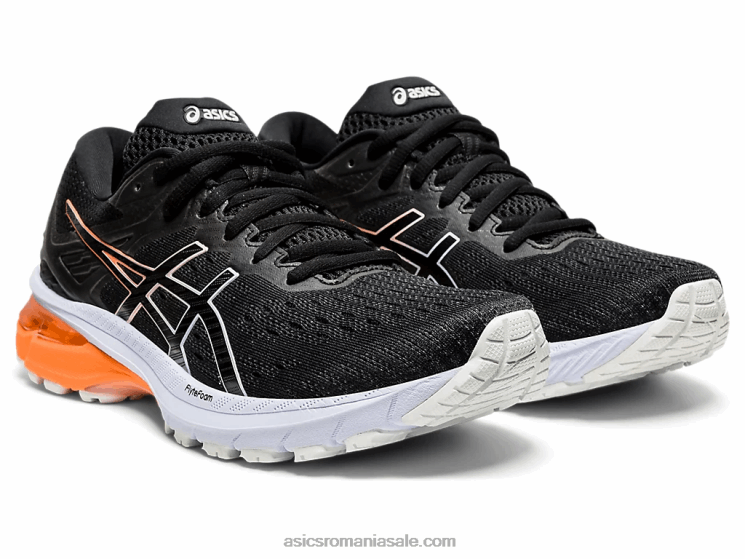 Asics opal negru/liliac gt-2000 9 lățime ZF4643954