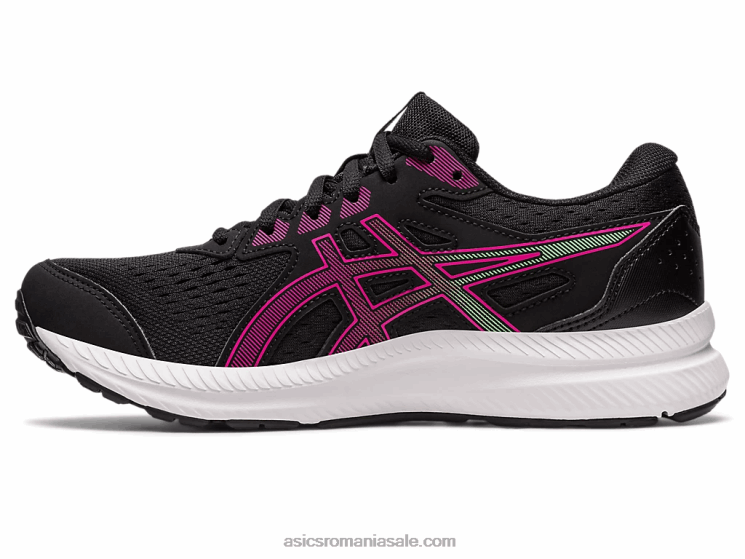 Asics rave negru/roz gel-contend 8 lățime ZF4642435