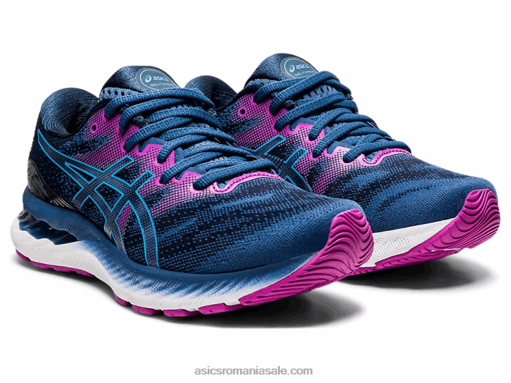 Asics rechin mare/aqua digital gel-nimbus 23 lățime ZF4644012