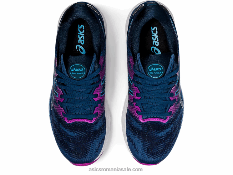 Asics rechin mare/aqua digital gel-nimbus 23 lățime ZF4644012