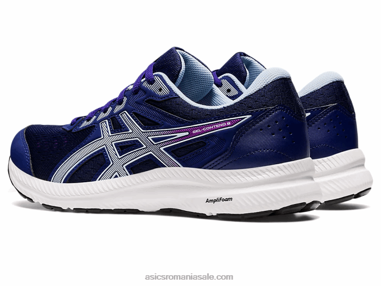 Asics scufundare albastru/cer moale gel-contend 8 lățime ZF4642597