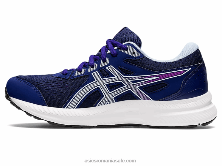 Asics scufundare albastru/cer moale gel-contend 8 lățime ZF4642597