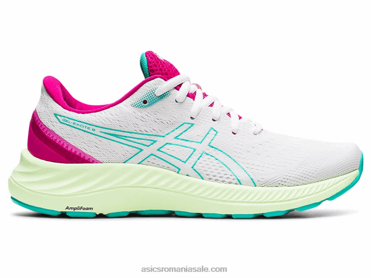 Asics sticlă albă/marină gel-excitare 8 ZF4643686