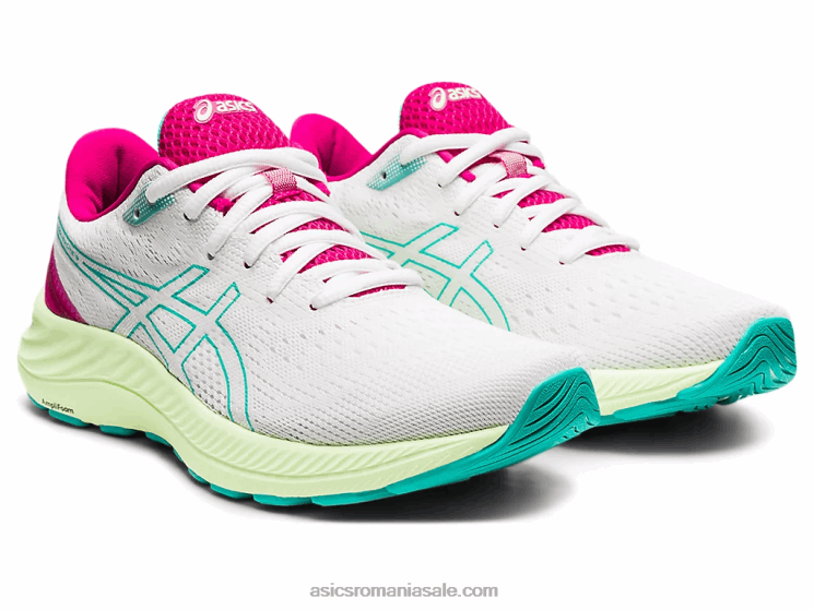 Asics sticlă albă/marină gel-excitare 8 ZF4643686
