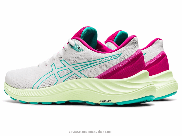 Asics sticlă albă/marină gel-excitare 8 ZF4643686
