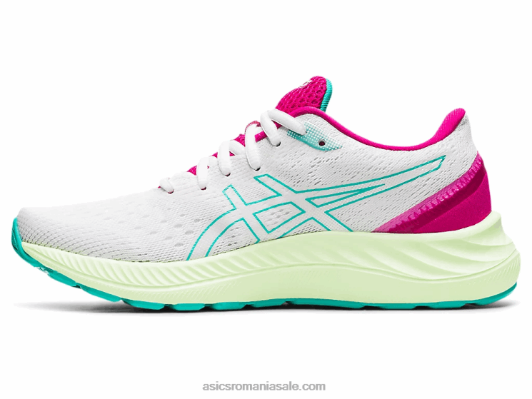 Asics sticlă albă/marină gel-excitare 8 ZF4643686