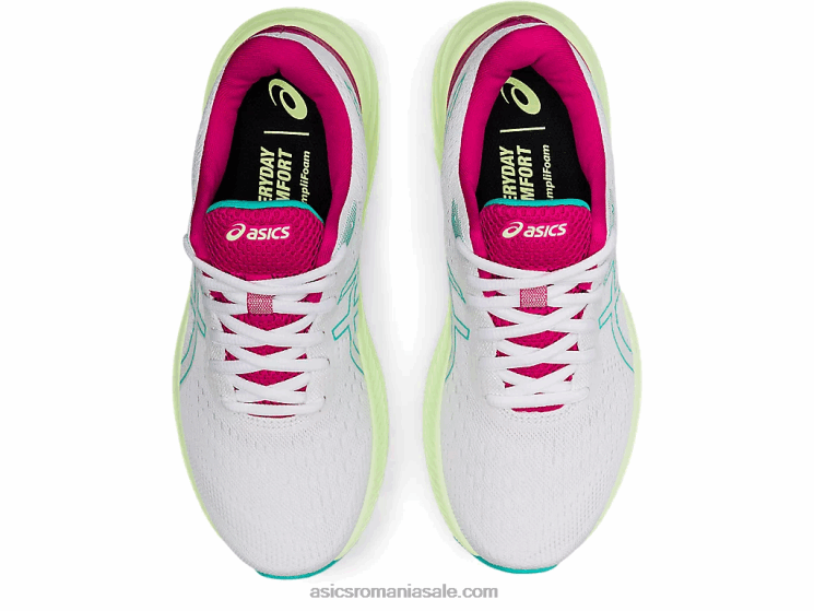 Asics sticlă albă/marină gel-excitare 8 ZF4643686