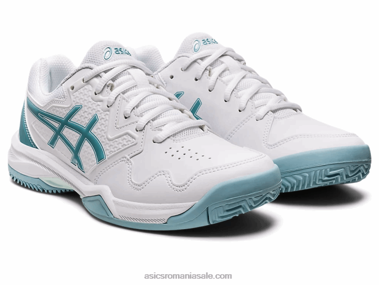 Asics alb/albastru fum gel-dedicat 7 argilă ZF4643184