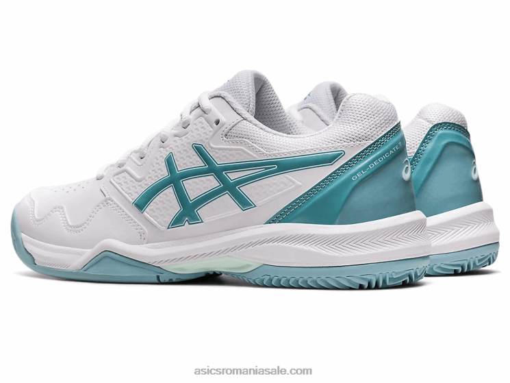 Asics alb/albastru fum gel-dedicat 7 argilă ZF4643184