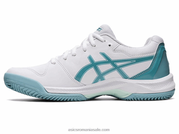Asics alb/albastru fum gel-dedicat 7 argilă ZF4643184
