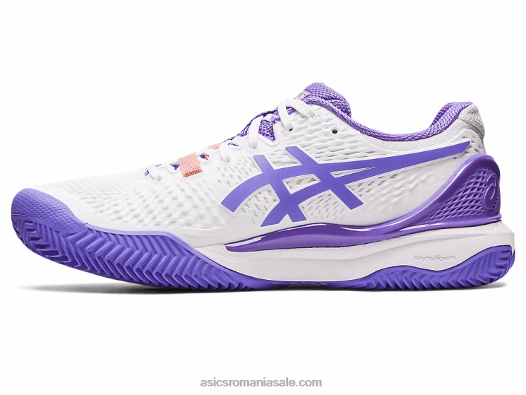 Asics alb/ametist gel-rezoluție 9 argilă ZF4642452