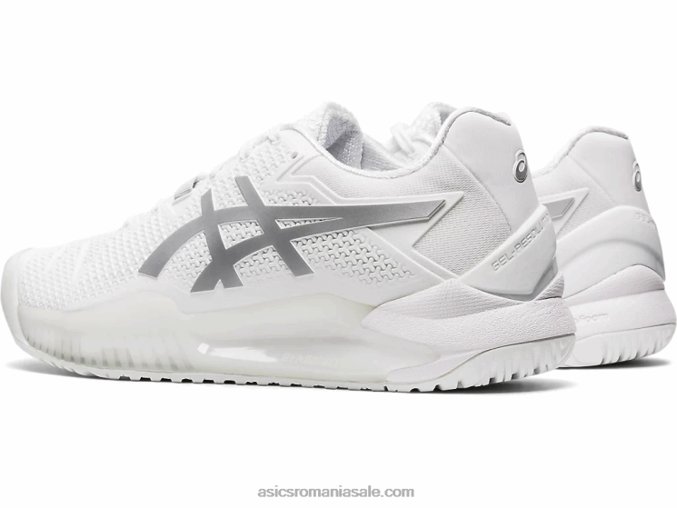 Asics alb/argint pur rezoluție gel 8 ZF4644186