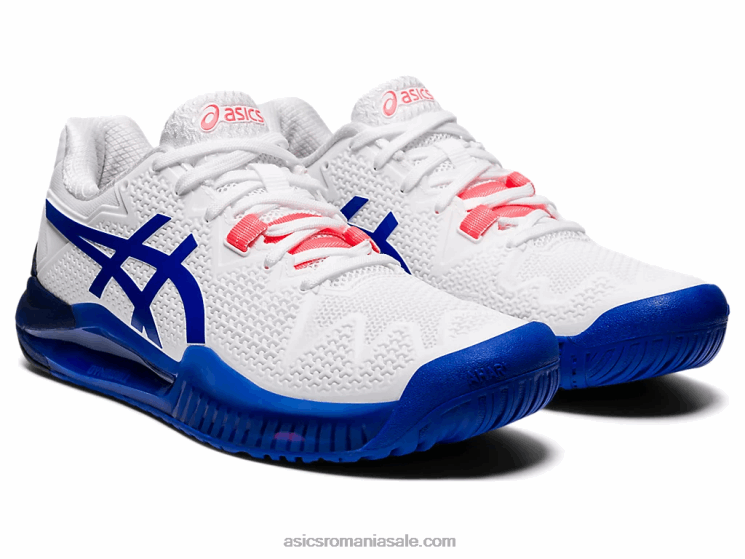 Asics alb/lapis lazuli albastru rezoluție gel 8 ZF4643867