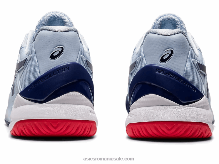 Asics cer moale/albastru scufundat gel-rezoluție 8 lățime ZF4643107