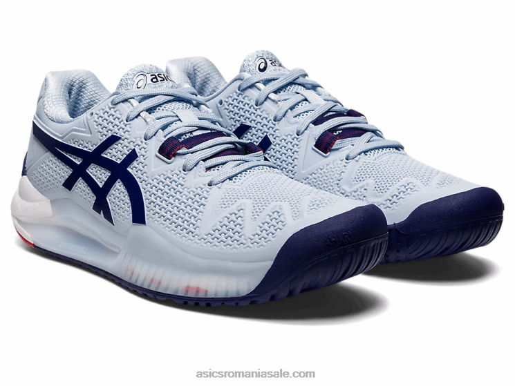 Asics cer moale/albastru scufundat rezoluție gel 8 ZF4643122