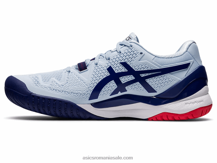 Asics cer moale/albastru scufundat rezoluție gel 8 ZF4643122