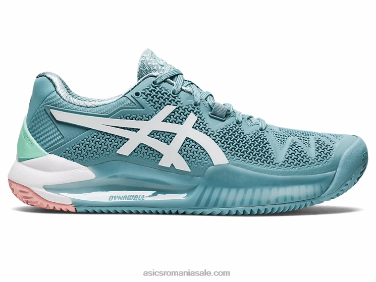 Asics fum albastru/alb gel-rezoluție 8 argilă ZF4643087
