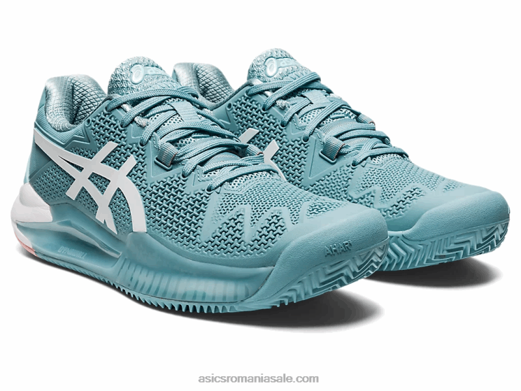 Asics fum albastru/alb gel-rezoluție 8 argilă ZF4643087
