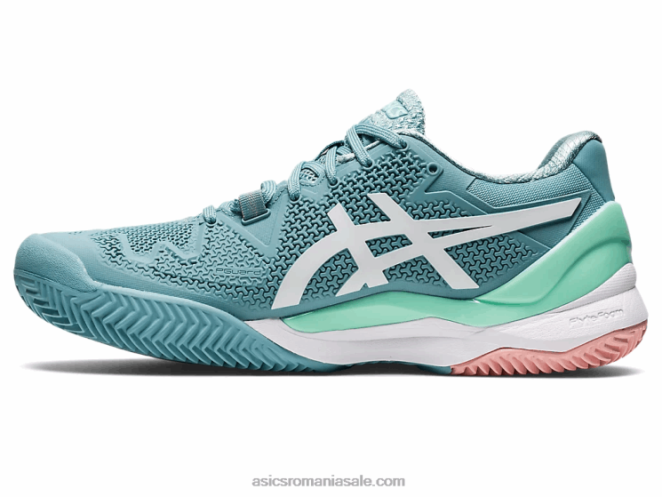 Asics fum albastru/alb gel-rezoluție 8 argilă ZF4643087