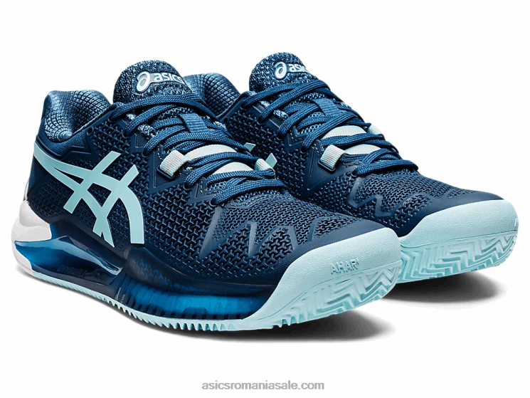 Asics indigo deschis/albastru clar gel-rezoluție 8 argilă ZF4643259
