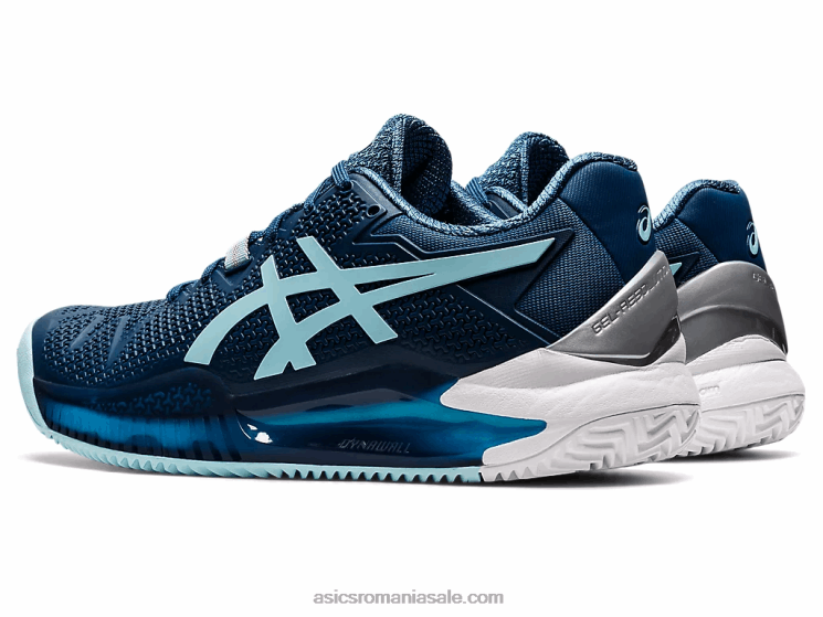 Asics indigo deschis/albastru clar gel-rezoluție 8 argilă ZF4643259