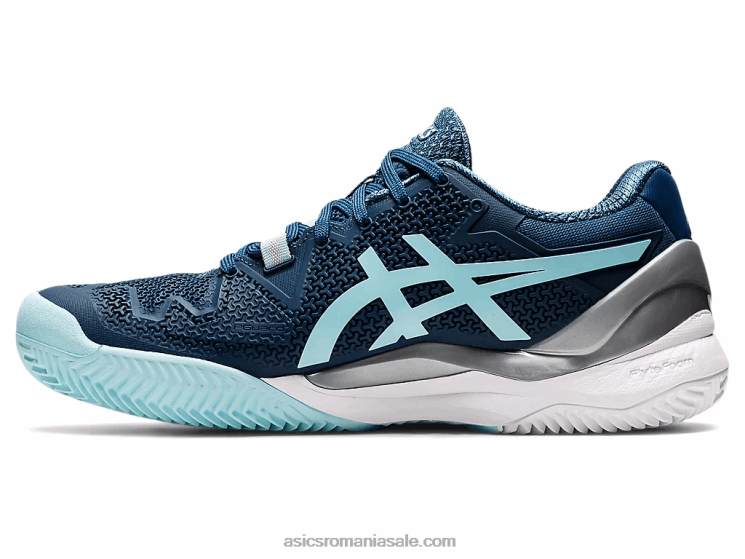 Asics indigo deschis/albastru clar gel-rezoluție 8 argilă ZF4643259