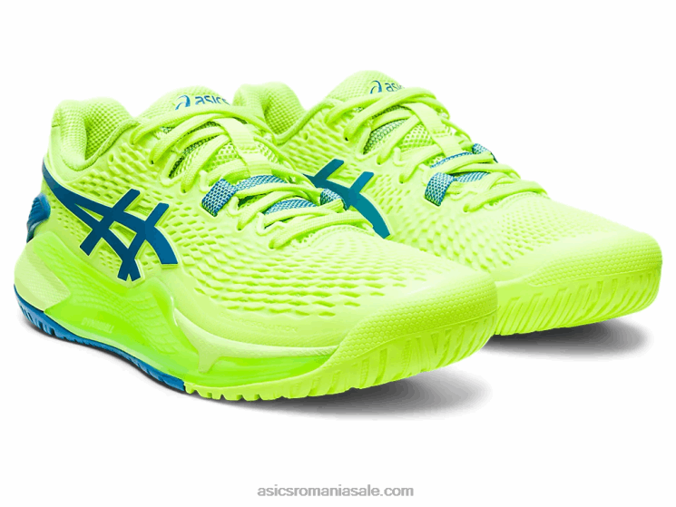 Asics pericol verde/albastru renăscut rezoluție gel 9 ZF4642170