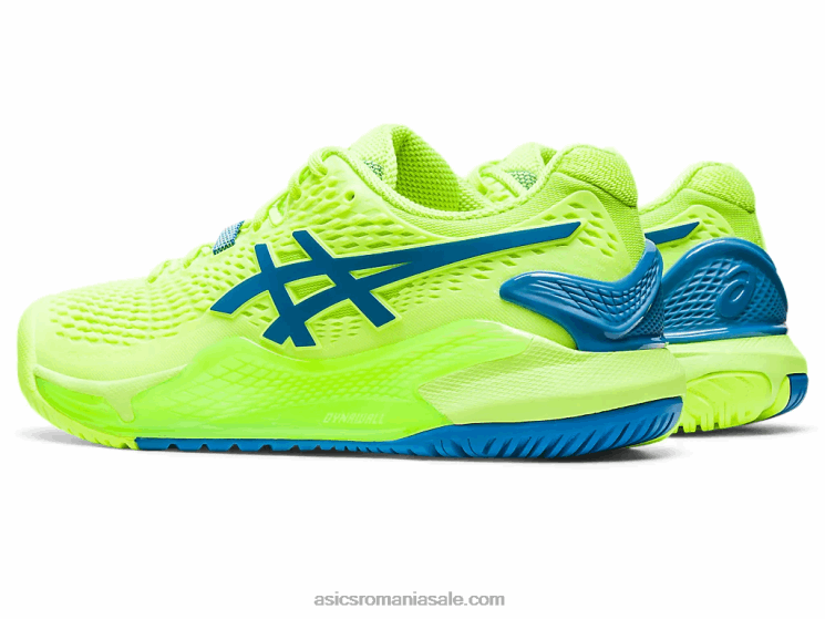 Asics pericol verde/albastru renăscut rezoluție gel 9 ZF4642170