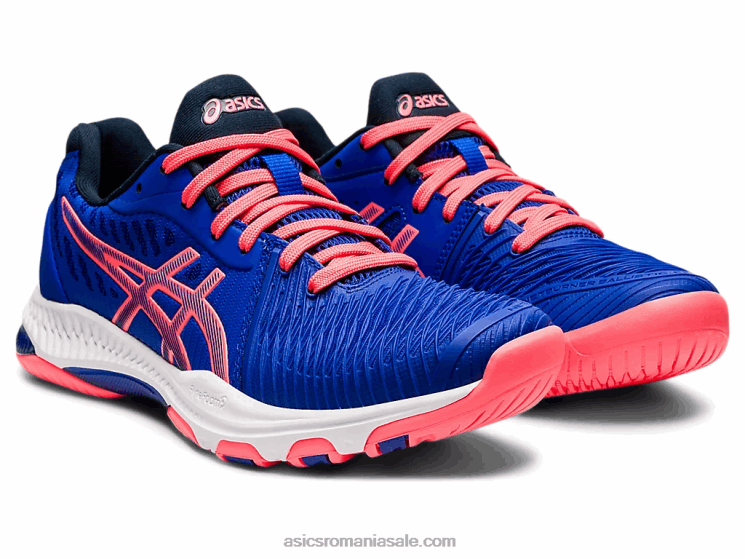 Asics albastru lapis lazuli/coral aprins netburner balistic ff 2 ZF4642356