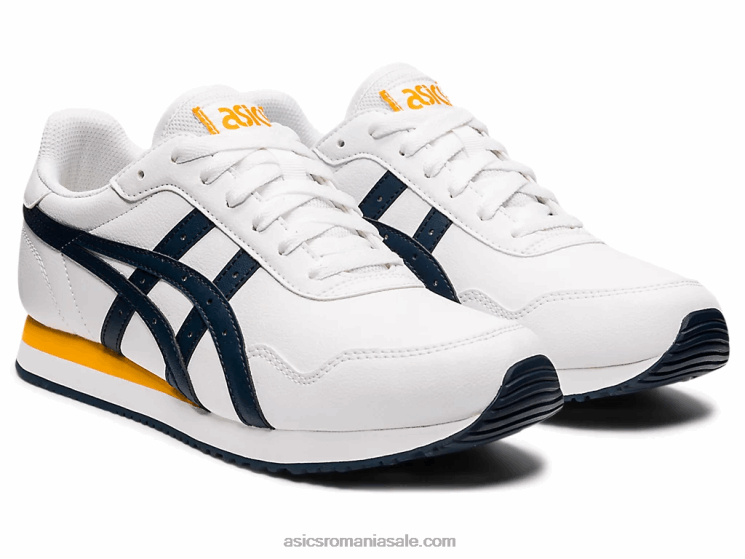 Asics alb/albastru francez alergător de tigru ZF464641