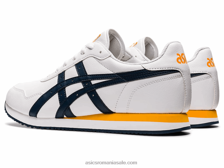 Asics alb/albastru francez alergător de tigru ZF464641