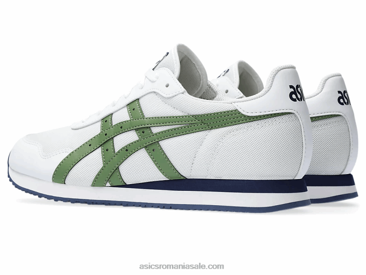Asics alb/verde cedru alergător de tigru ZF464208