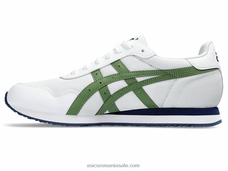 Asics alb/verde cedru alergător de tigru ZF464208