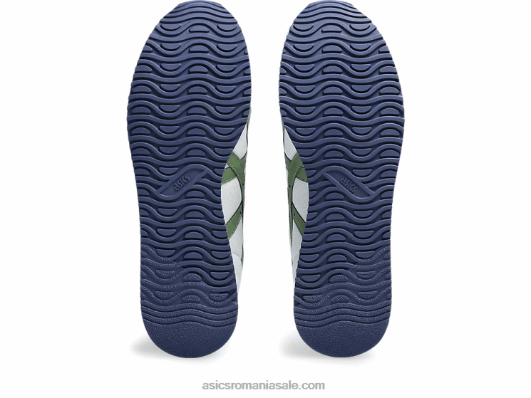 Asics alb/verde cedru alergător de tigru ZF464208
