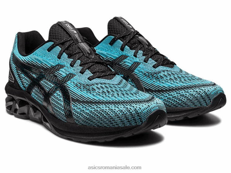 Asics cyan/negru strălucitor gel-quantum 180 vii ZF464132