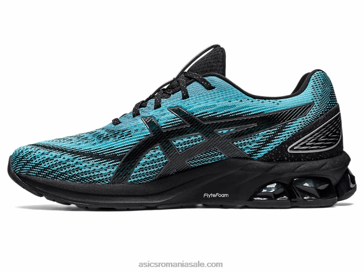 Asics cyan/negru strălucitor gel-quantum 180 vii ZF464132