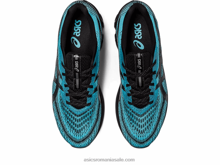 Asics cyan/negru strălucitor gel-quantum 180 vii ZF464132