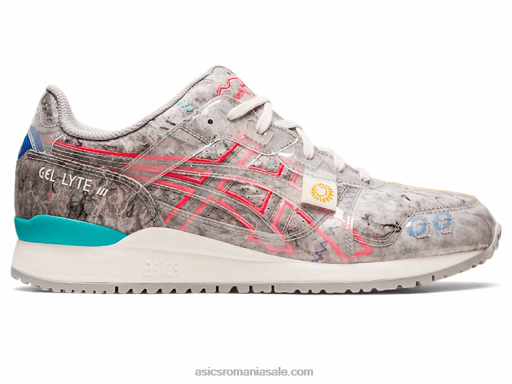 Asics gri stridii/roz diva gel-lyte iii og pâslă reciclată ZF464212