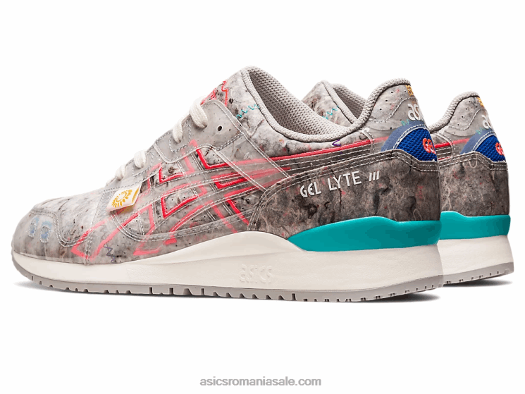 Asics gri stridii/roz diva gel-lyte iii og pâslă reciclată ZF464212